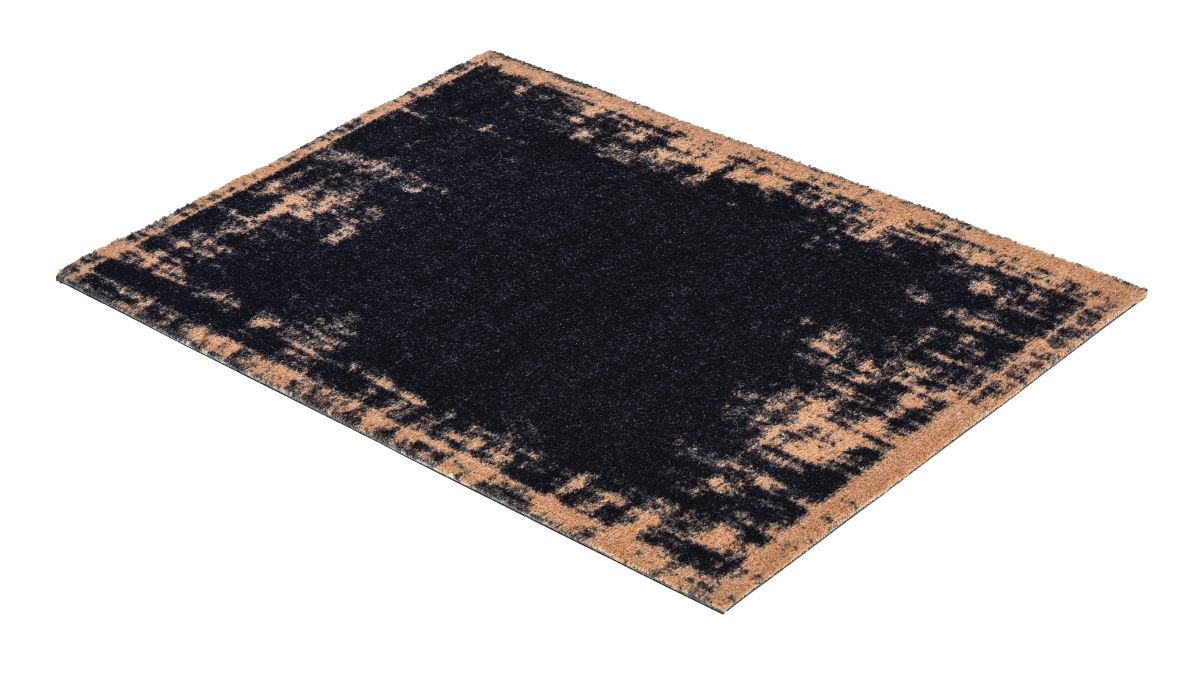 Türmatte Miabella Uni Bordüre dunkelgrau 50x70