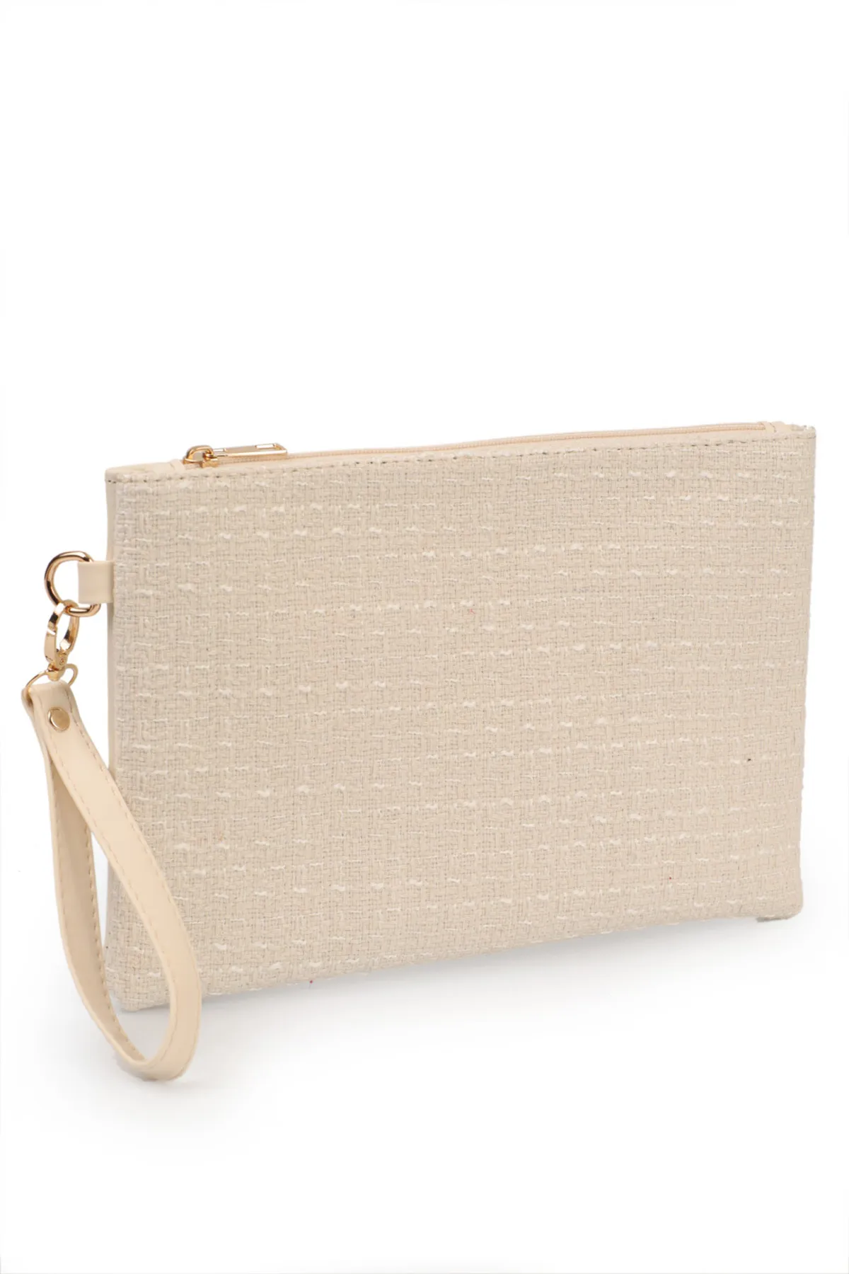 Capone Outfitters  Capone Paris Cremefarbene Damen-Clutch
