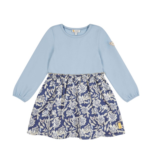 Kleid, mittelblau für Mädchen