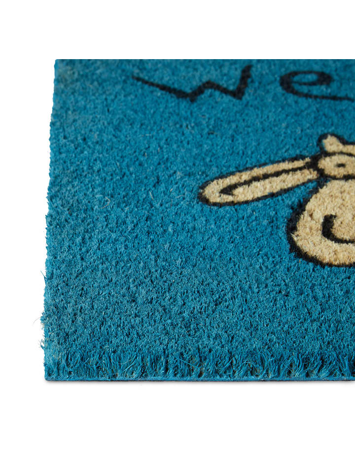 relaxdays Fußmatte Schaf in Blau - (B)60 x (T)40 cm günstig kaufen onesize