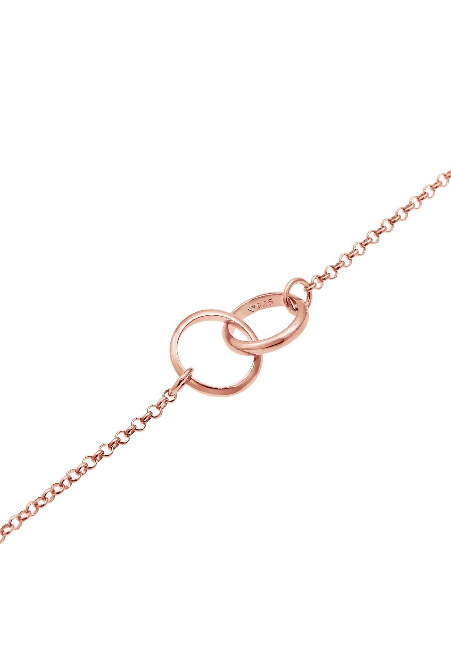 Collares Elli para mujer, eslabones de plata maciza 925/1000.