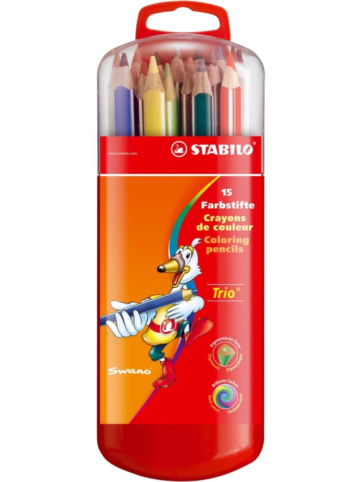 STABILO Dreikant-Farbstift Trio dick Box mit 15 Stiften günstig kaufen onesize