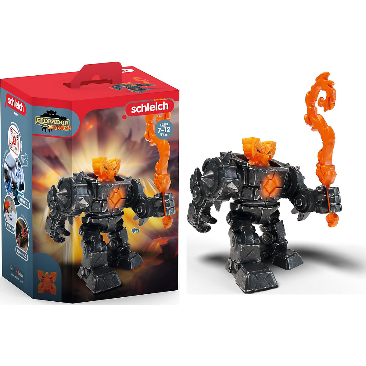 Schleich Eldrador 42597 Eldrador Mini Creatures Schatten-Lava-Roboter