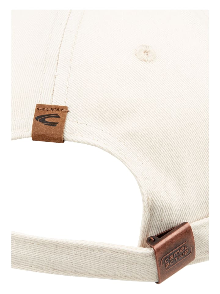 Camel Active Baseball Cap aus reiner Baumwolle in Weiß günstig kaufen onesize