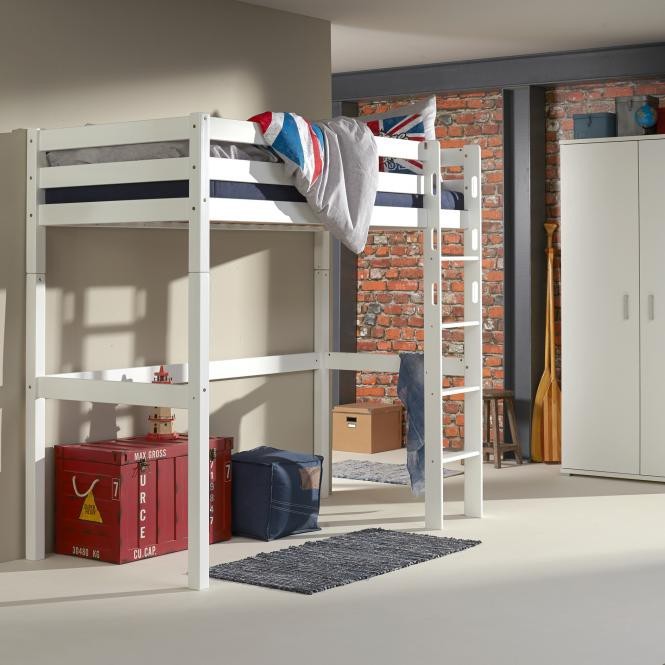 Relita Hochbett TOLI weiß lackiert