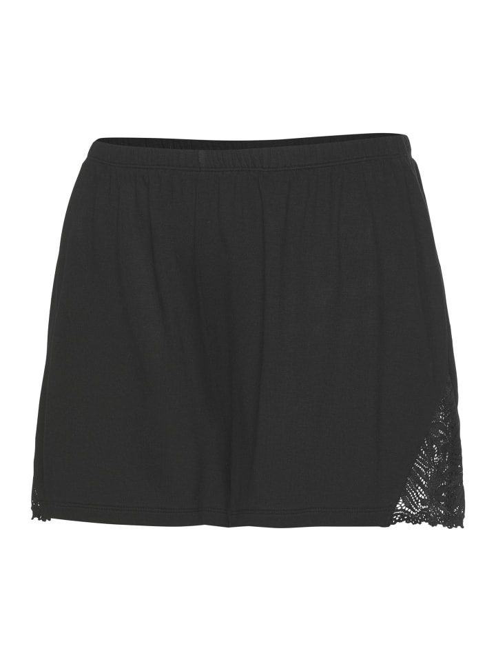 LASCANA Schlafshorts in schwarz günstig kaufen