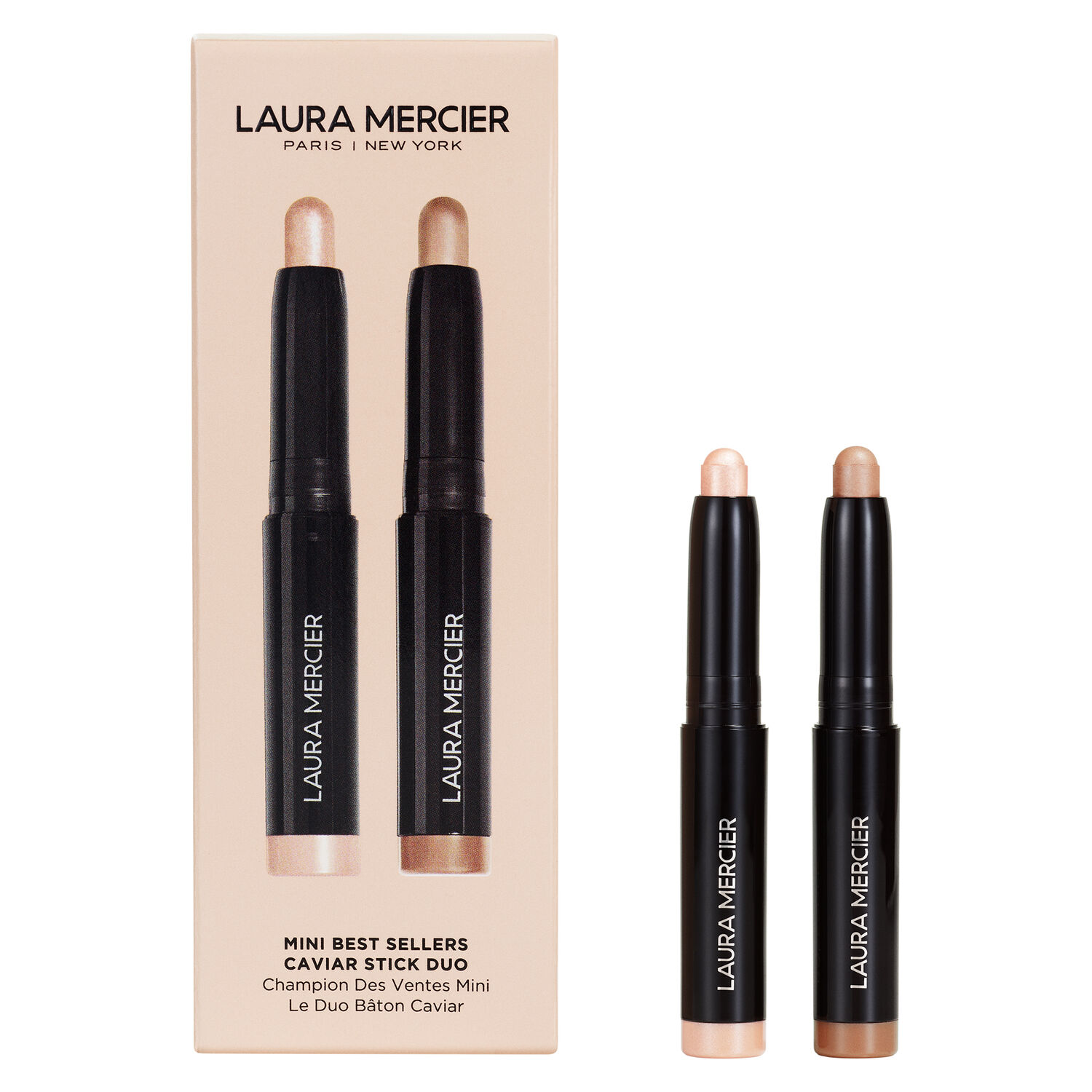 Laura Mercier Mini caviar Duo Matte / Shimmer Set de Mini Fard à Paupières En Crayon