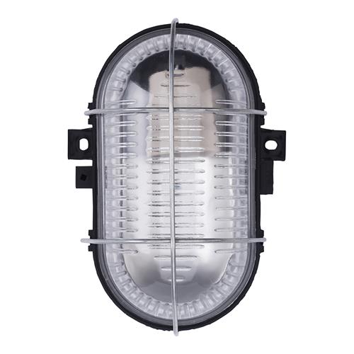 Lampă de construcții Eurolux 66.020.01 LED Bulleye 60-K - Negru - E27 - carcasă din plastic cu colivie pliabilă din sârmă