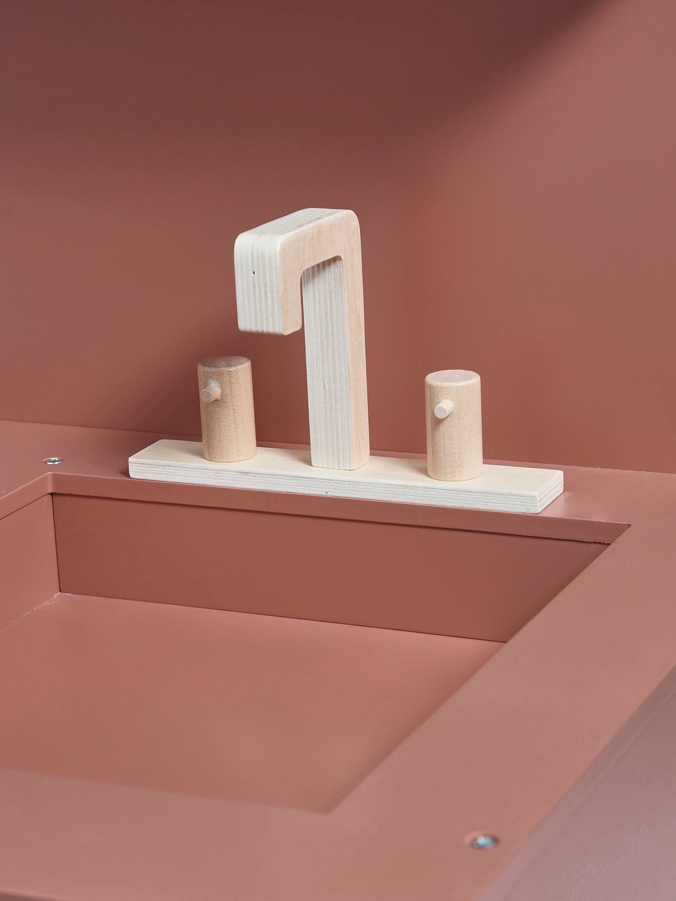 Vertbaudet Spielküche, Holz FSC - himbeer