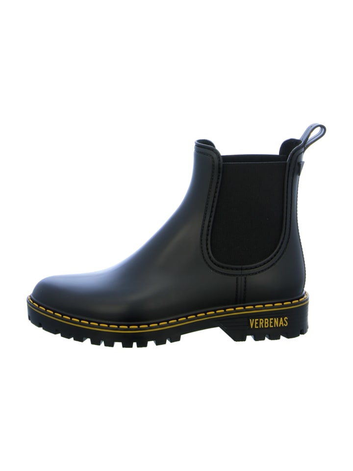 Verbenas Gummistiefeletten in Schwarz günstig kaufen