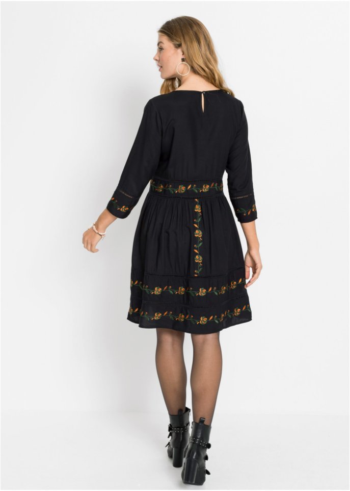 Blusenkleid mit Stickerei