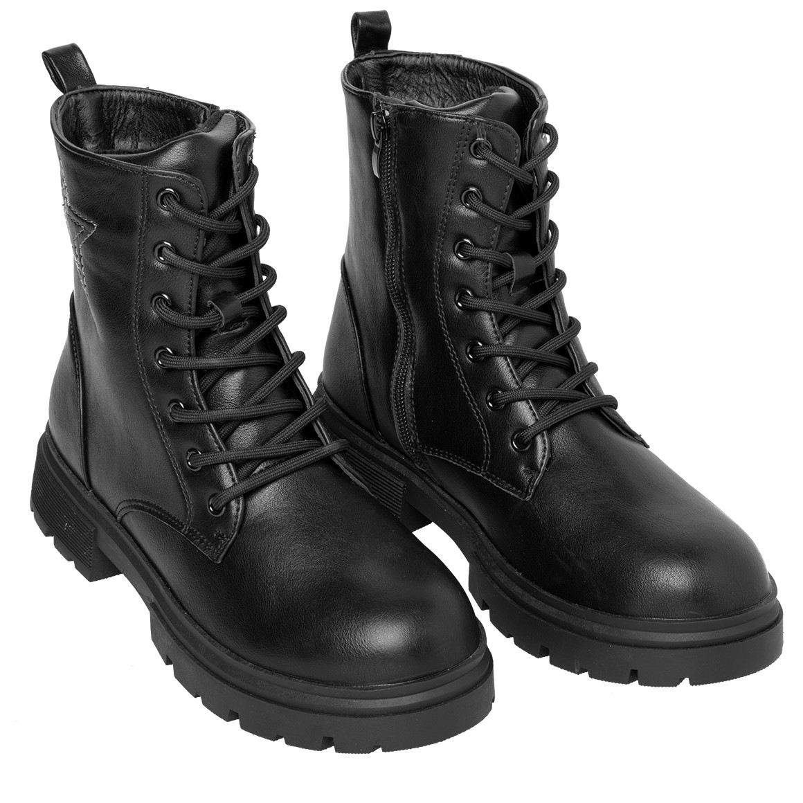 Mädchen Stiefeletten mit Stern-Stickerei