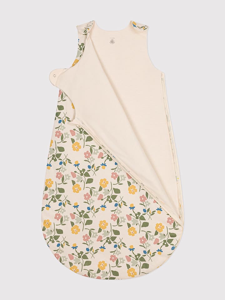 PETIT BATEAU Babyschlafsack in Creme/ Grün/ Rosa günstig kaufen