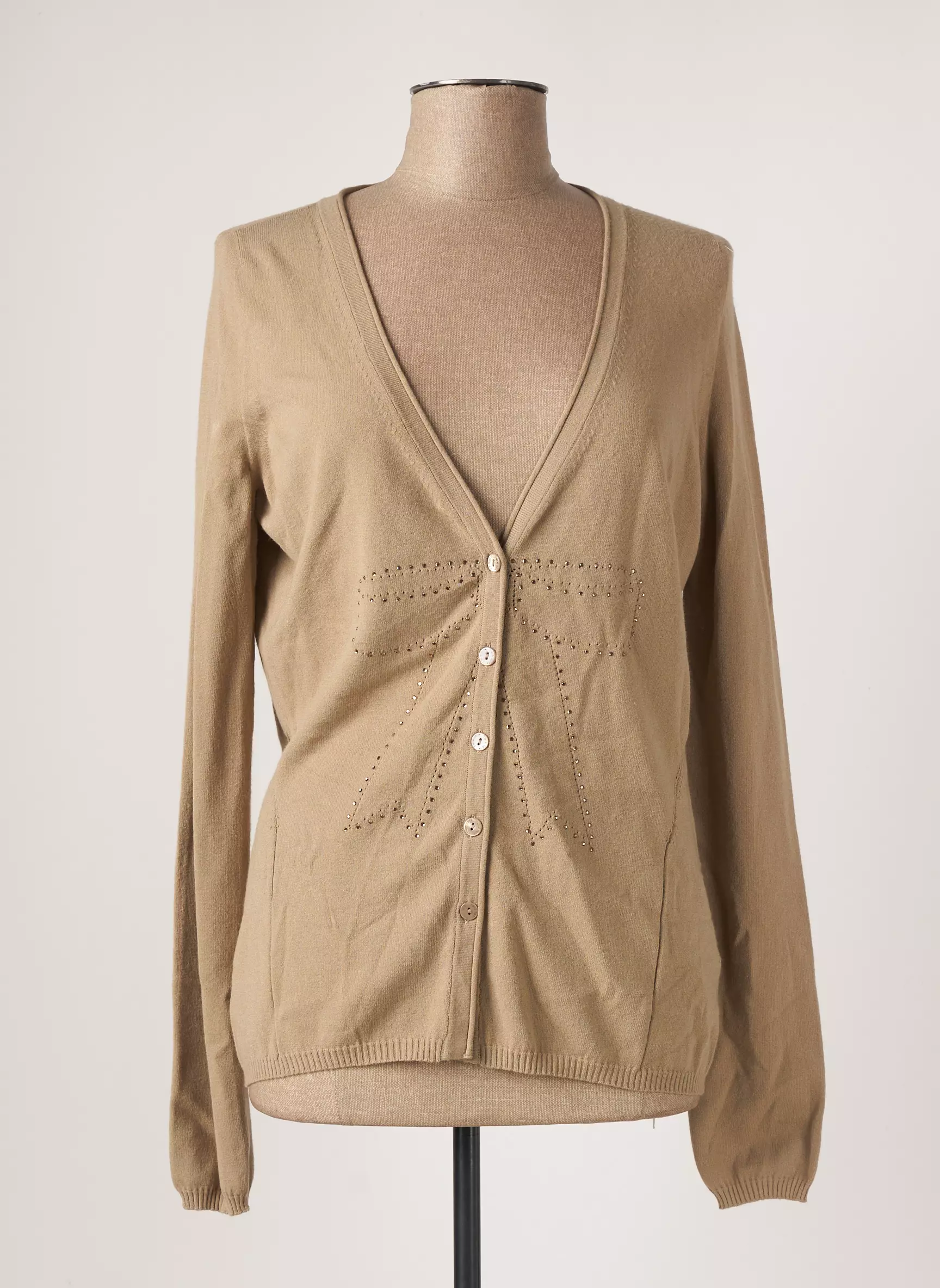 Twin Set Cardigans Femme couleur beige