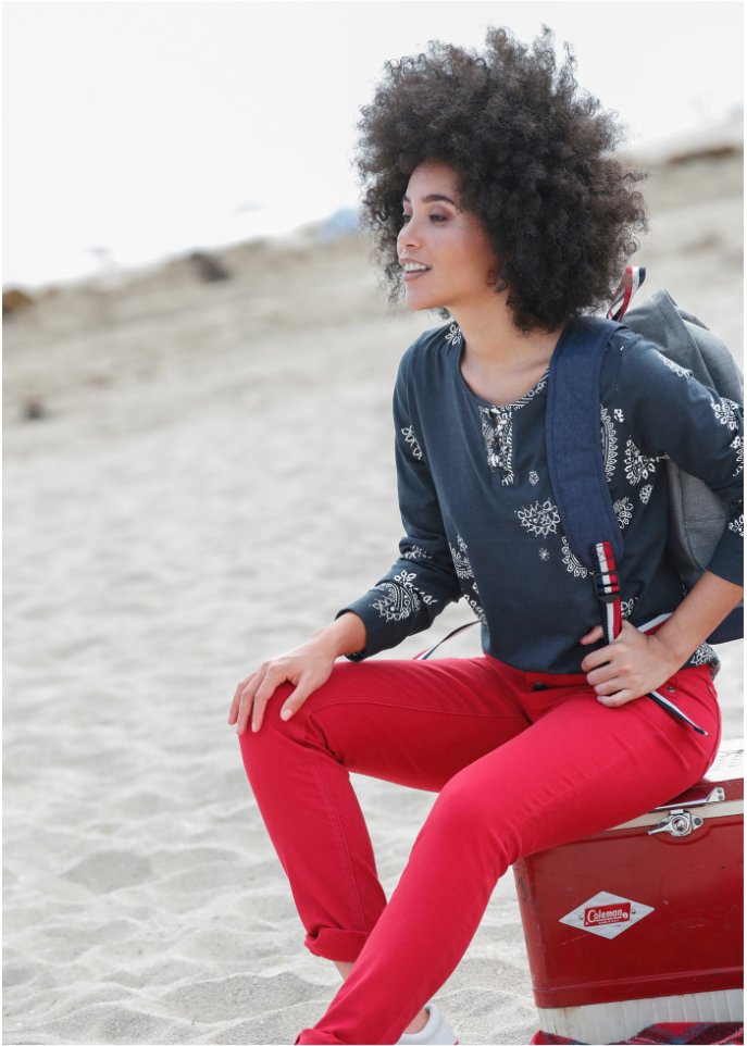Shirt bedruckt, Langarm