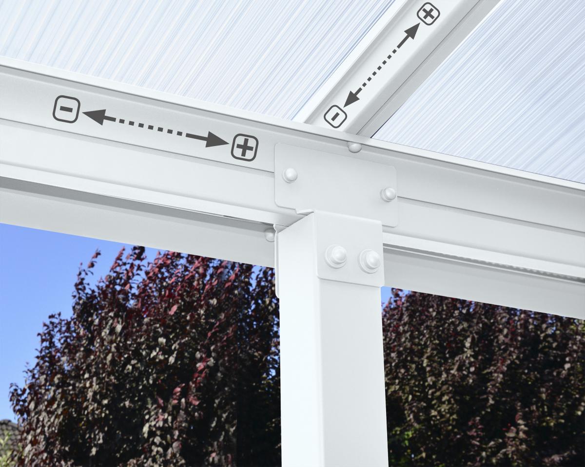 Canopia by Palram Patio Cover Olympia 3X6.1 Weiß Terrassenüberdachung