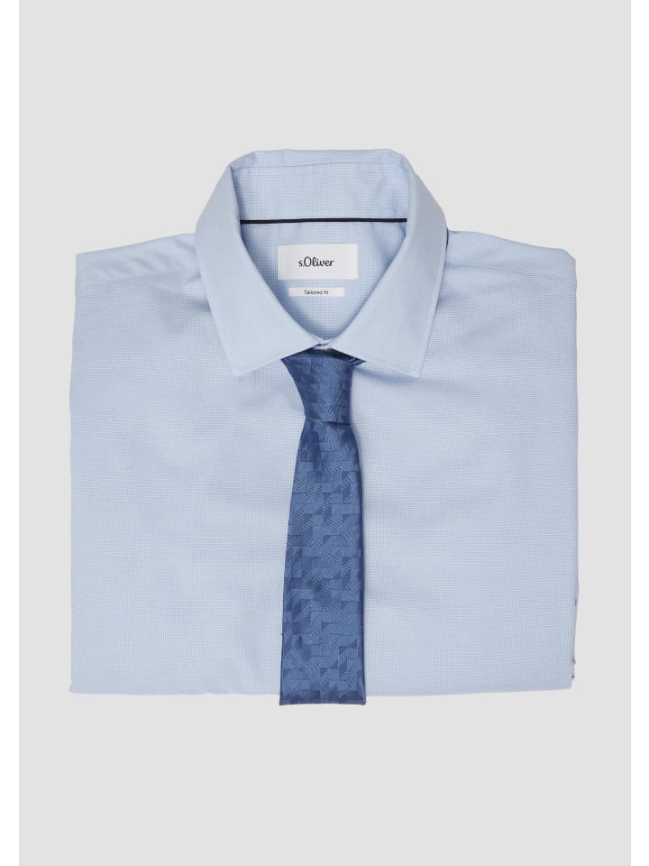 s.Oliver BLACK LABEL Krawatte in Blau günstig kaufen 1