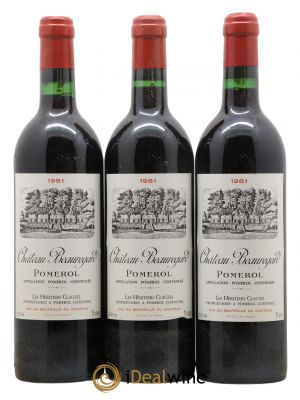 Château Beauregard  1981 - Lot de 3 Bouteilles
