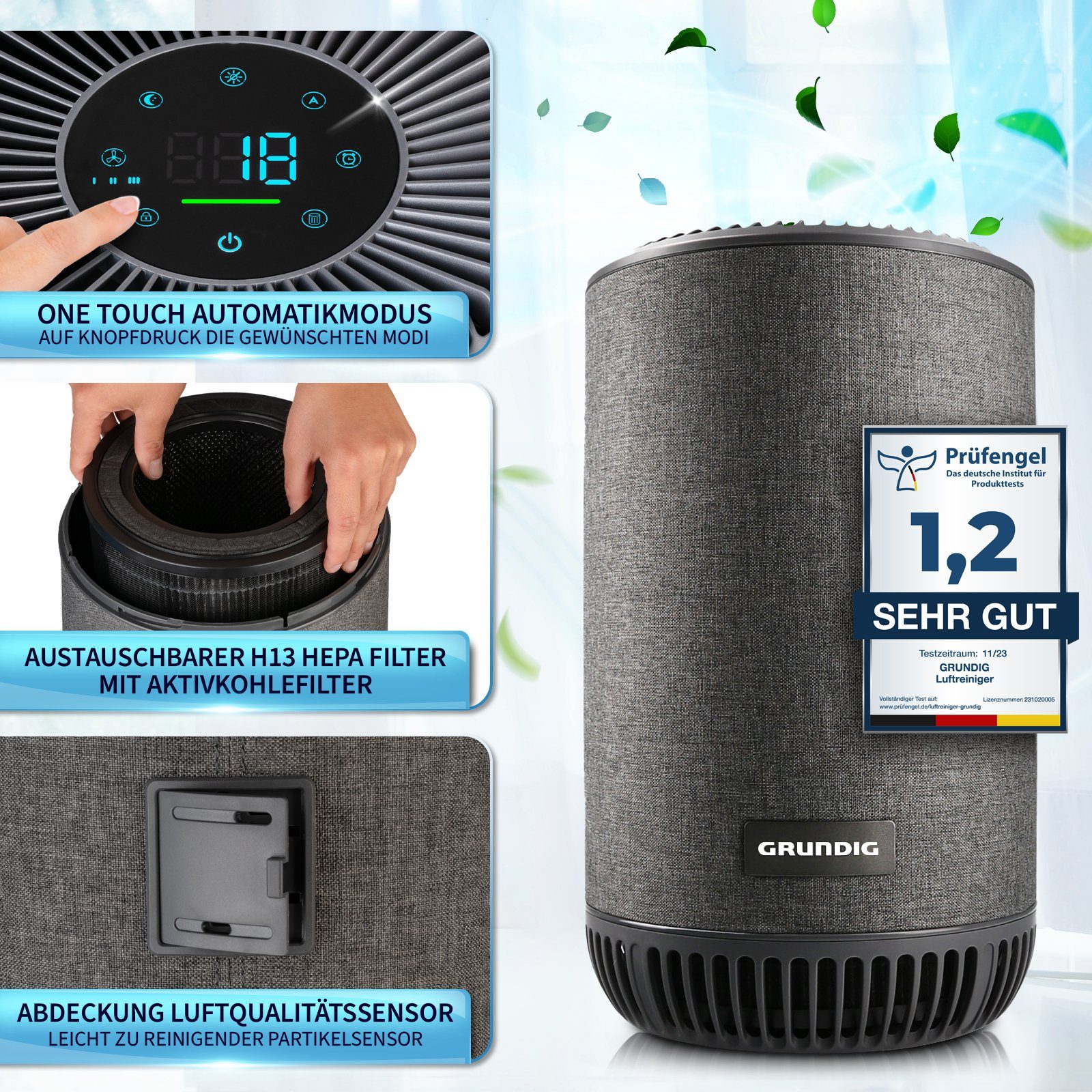 Grundig Luftreiniger Luftreiniger Allergiker Air Purifier