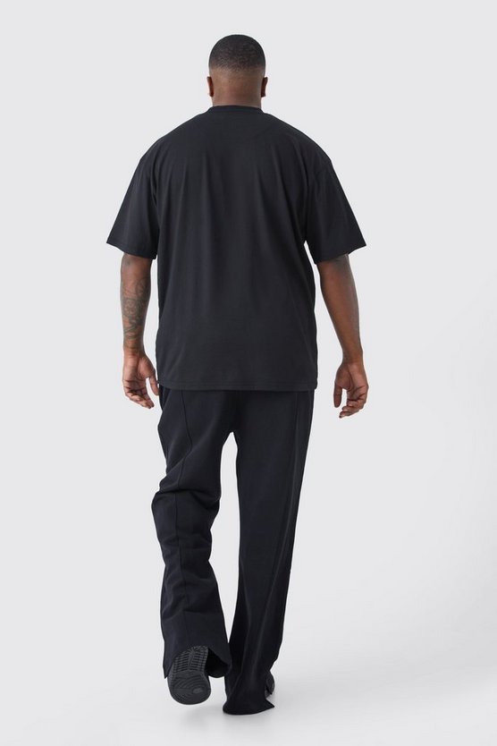 Plus lockere Jogginghose mit geteiltem Saum