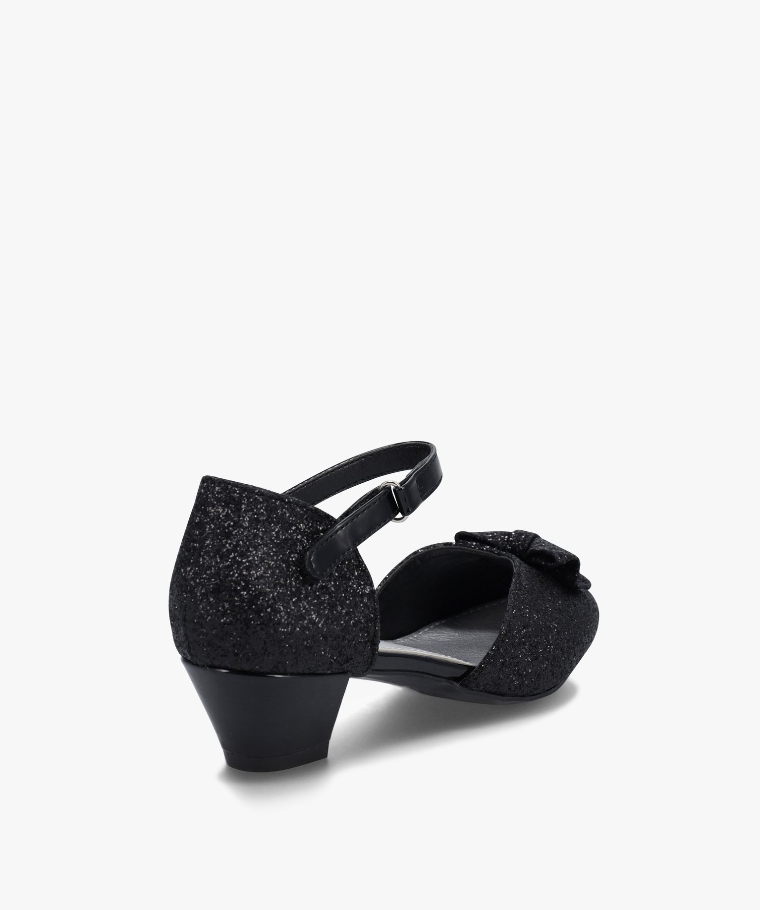 Babies fille à talon dessus pailleté avec n?ud décoratif noir | GEMO