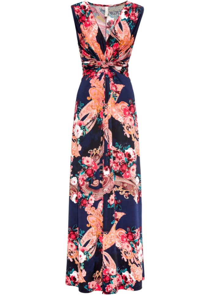 Maxikleid mit Wickeldetail