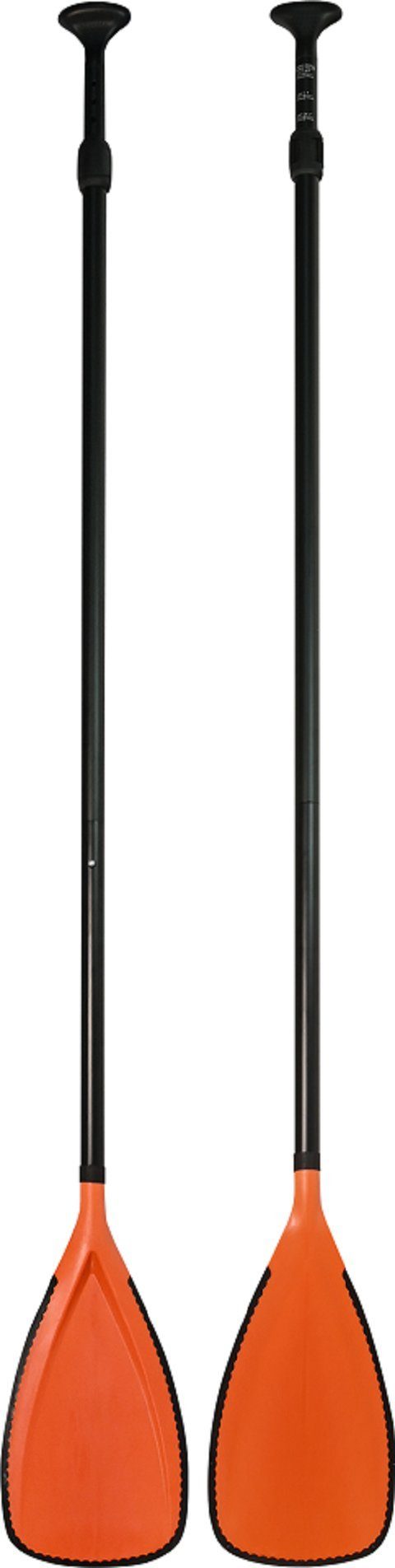 Runga-Boards Standard Vario-Paddel schwarz/Orange 3-tlg Stand Up Paddling SUP SUP-Paddel, (Runga Standard Vario-Paddel schwarz/Orange 3-tlg, 1-St)