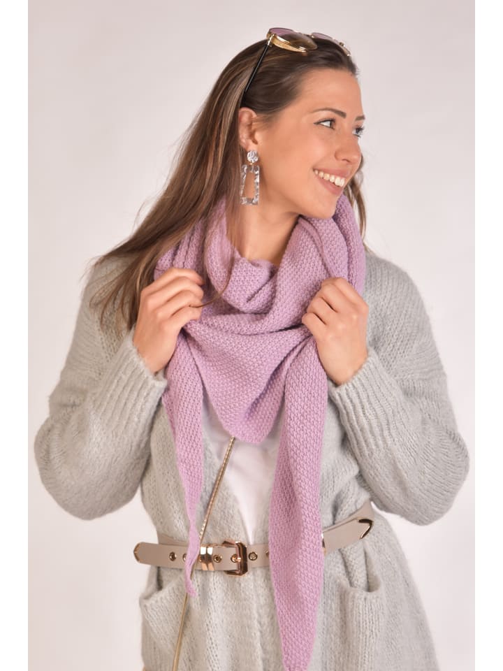 styleBREAKER Strick Dreieckstuch in Grau günstig kaufen onesize