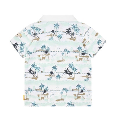 Poloshirt kurzarm, weiß für Jungs