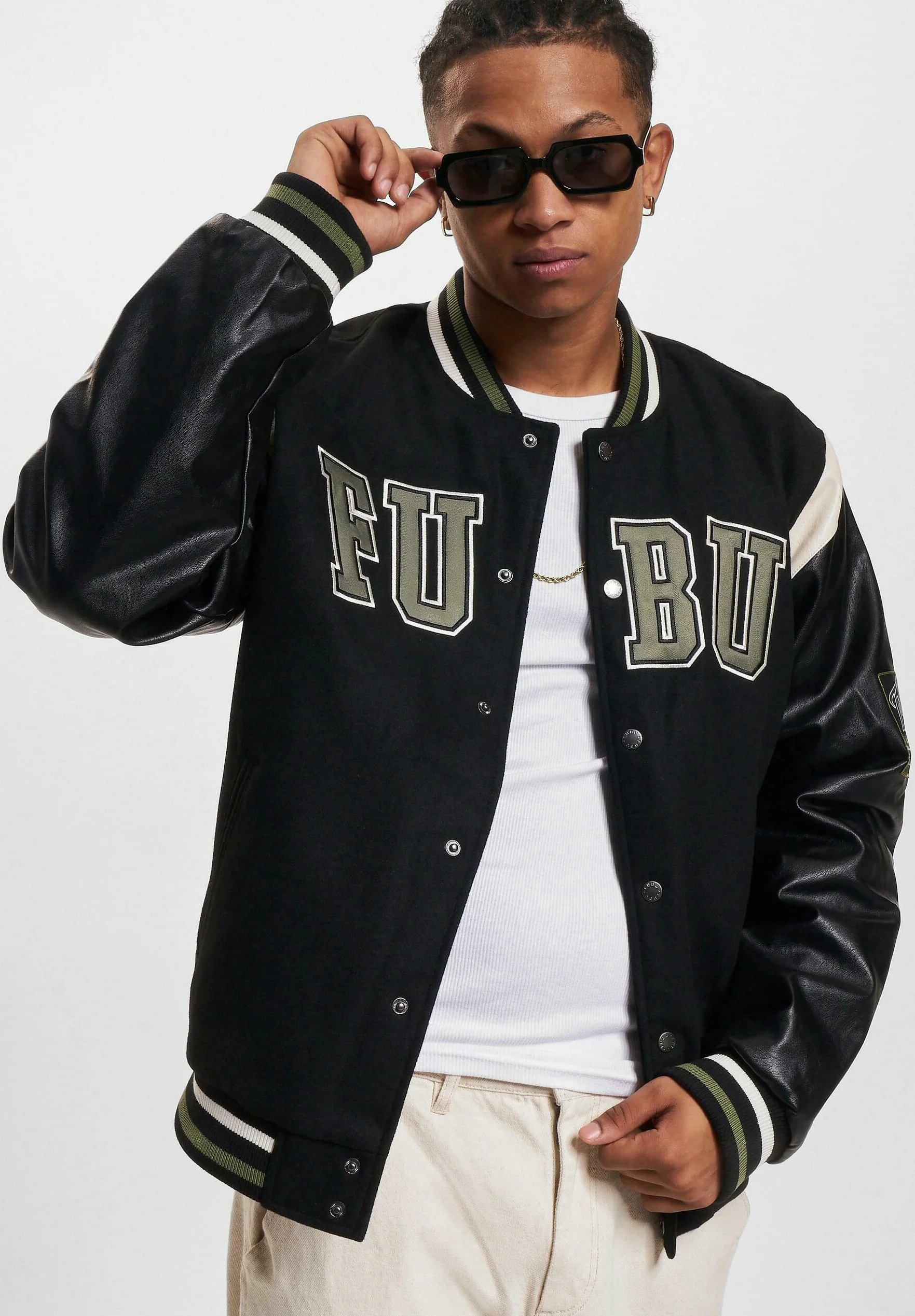 Chaqueta bomber universitaria unisex Fubu