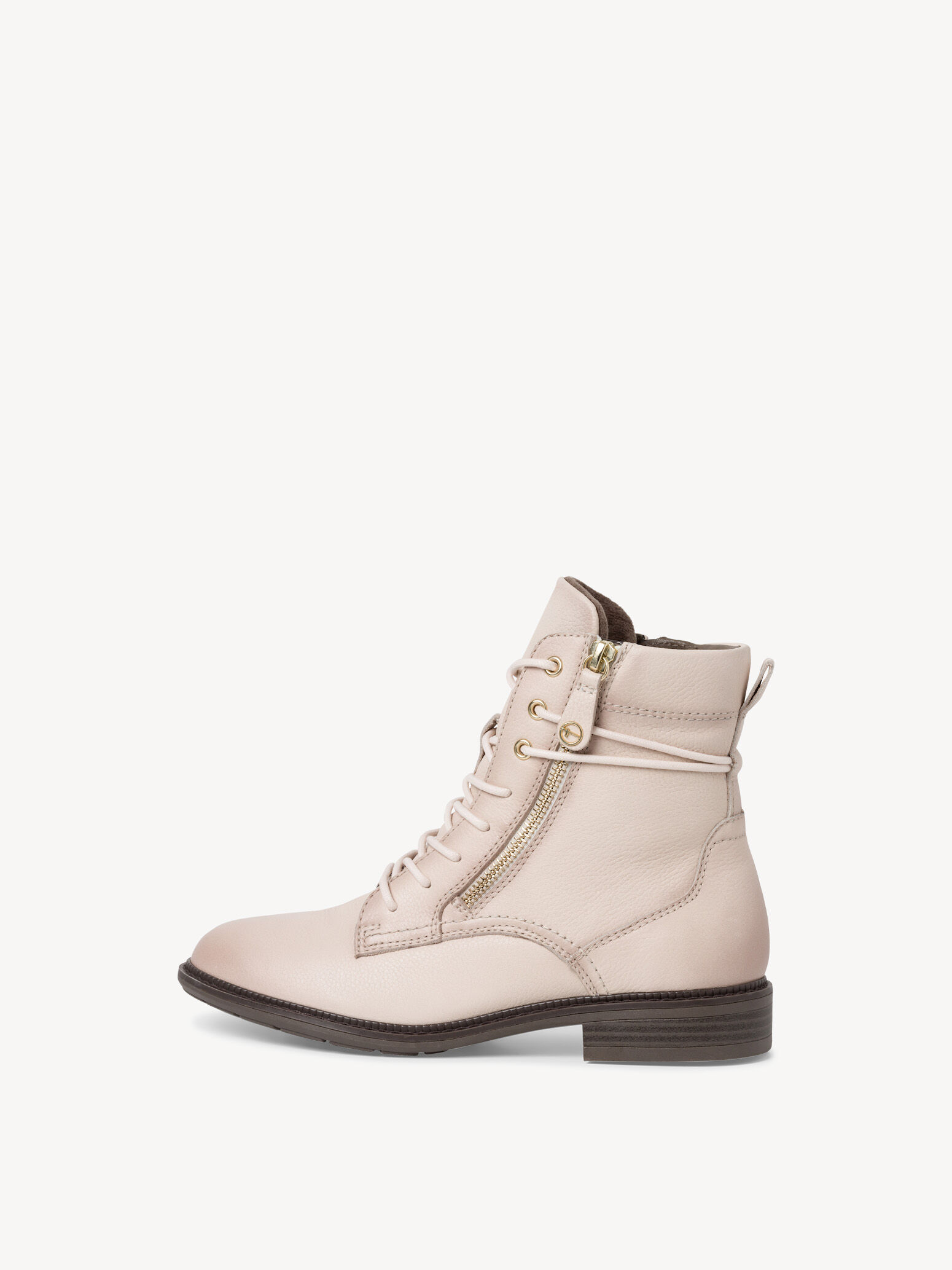 Bottine en cuir - beige