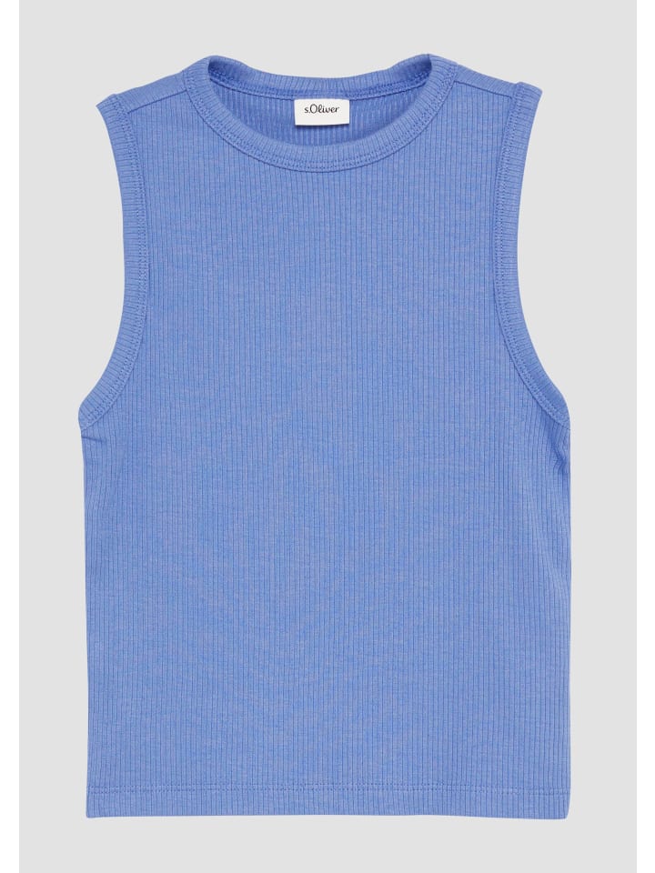 s.Oliver T-Shirt keine Ärmellänge in Blau günstig kaufen