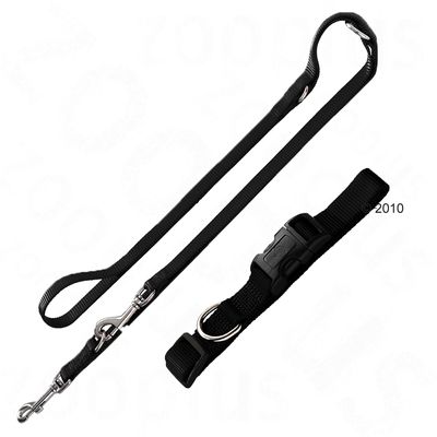 HUNTER Set: Halsband Ecco Sport + Hundeleine, schwarz