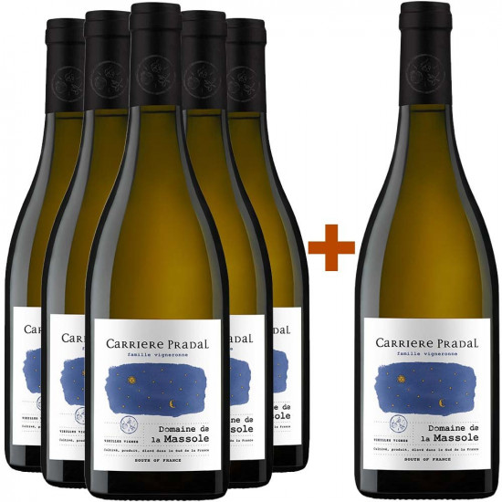 5+1 Paket Domaine de la Massole Blanc - Domaine Carrière-Pradal
