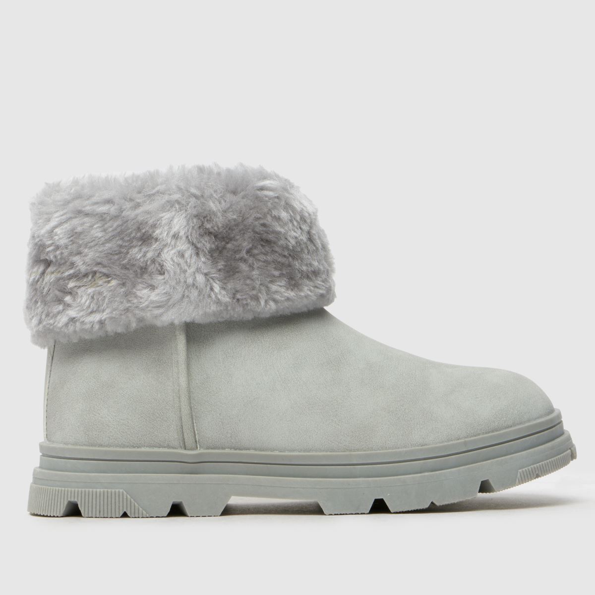 schuh grå körsbärspälsmanschett flickstövlar junior