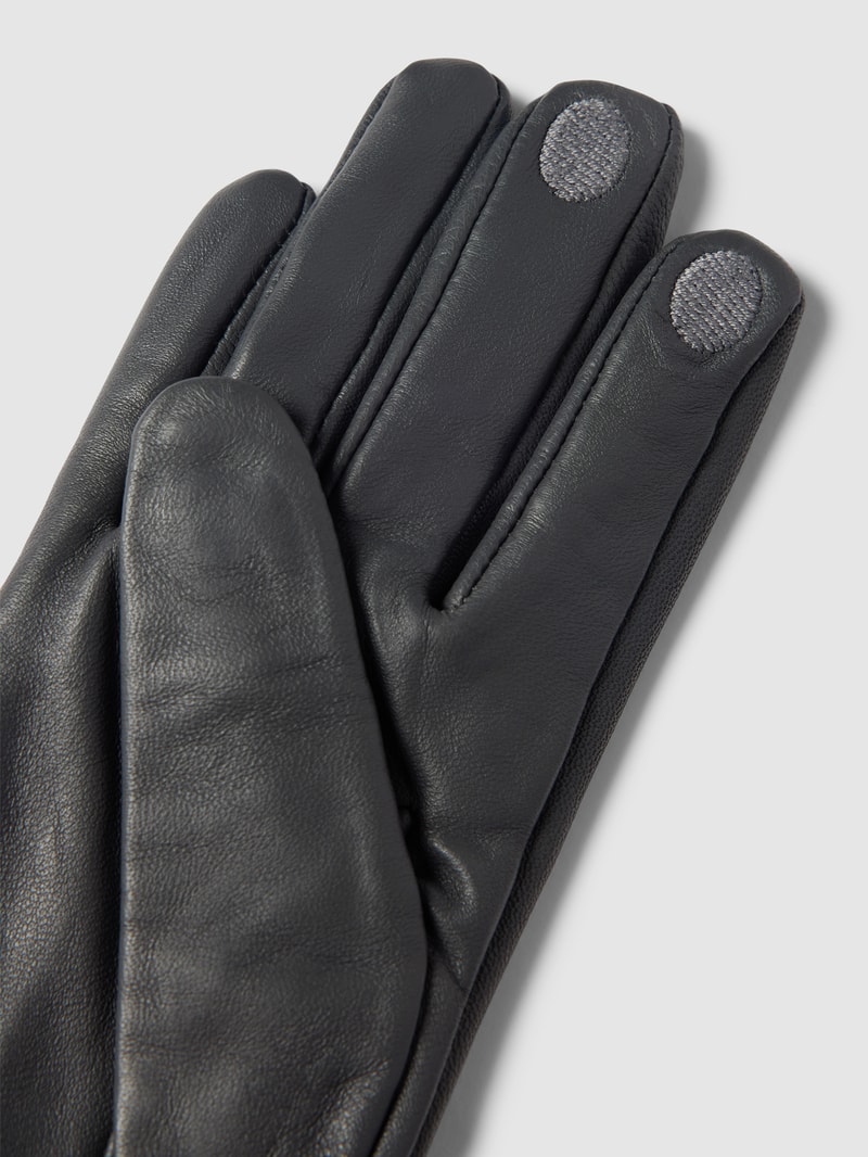 Touchscreen-Handschuhe aus Leder Modell 'Nappa Glove' in anthrazit