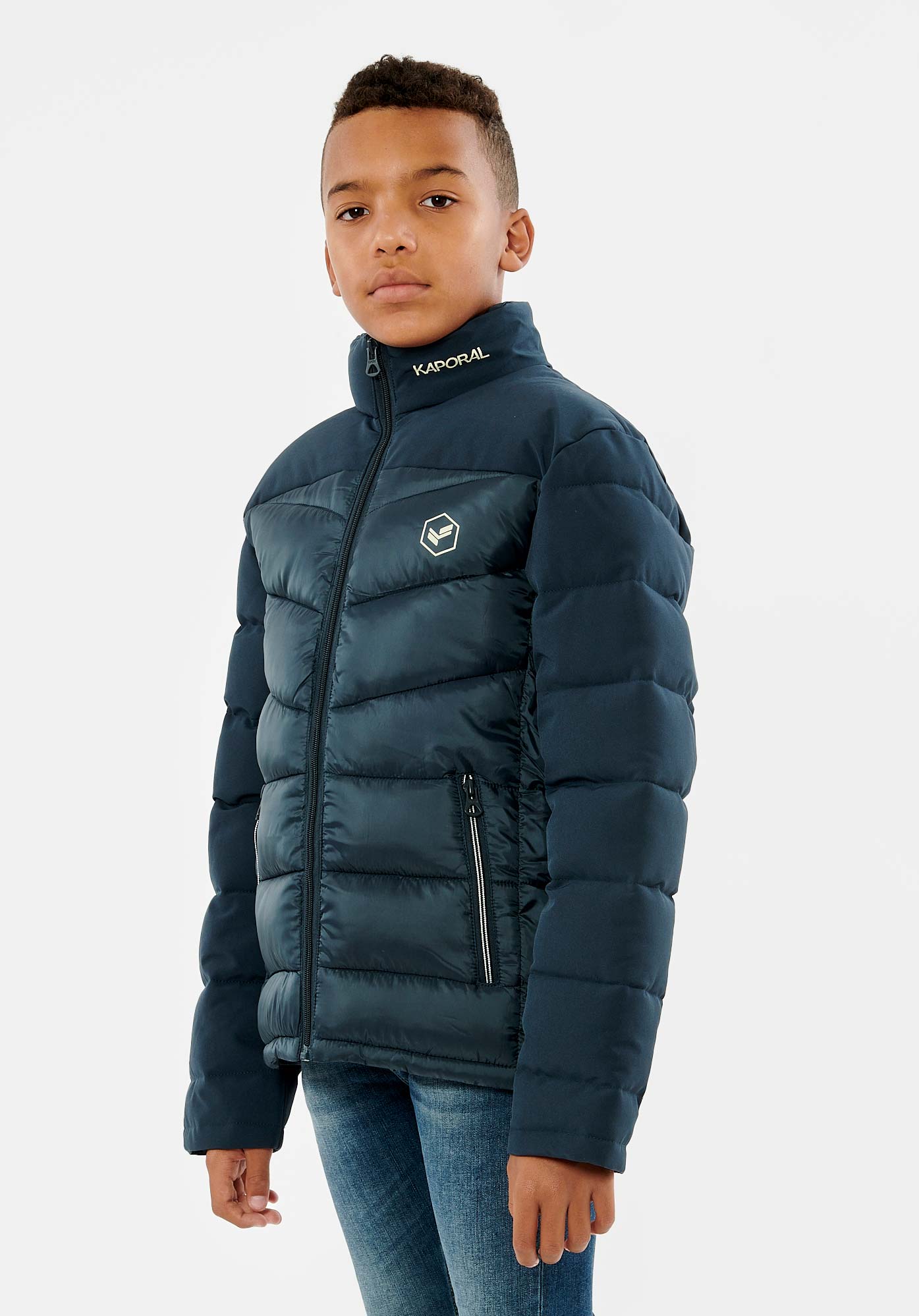 EIKI   Doudoune bleu marine garçon 100% polyester recyclé