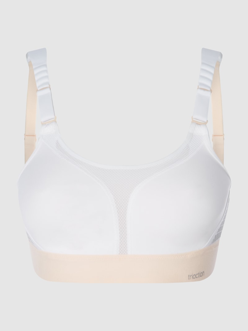 Sport BH mit wattierten Cups Modell 'Triaction Hybrid Lite' in weiß