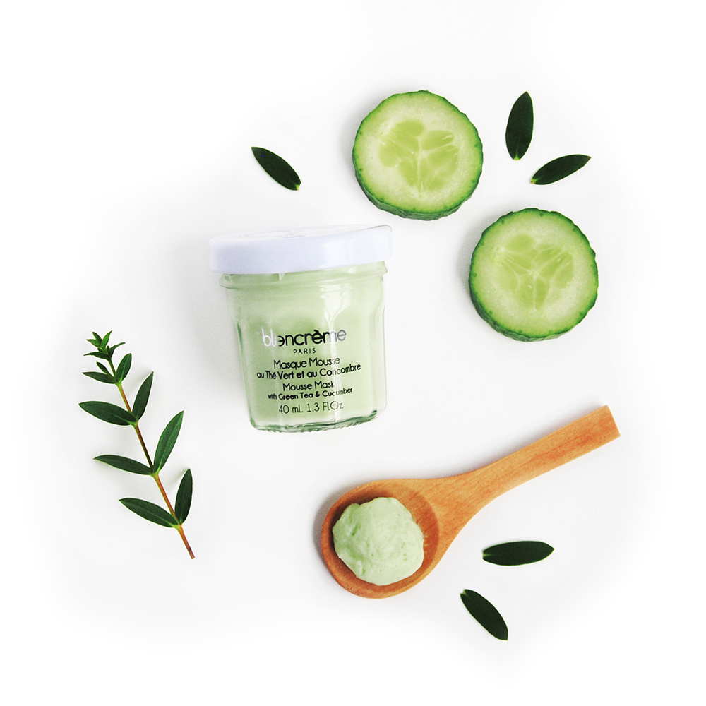 Blancreme MASQUE VISAGE MOUSSE THE VERT & CONCOMBRE MASQUE VISAGE MOUSSE PURIFIANT