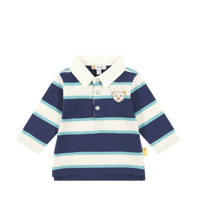 Poloshirt langarm, dunkelblau für Jungs
