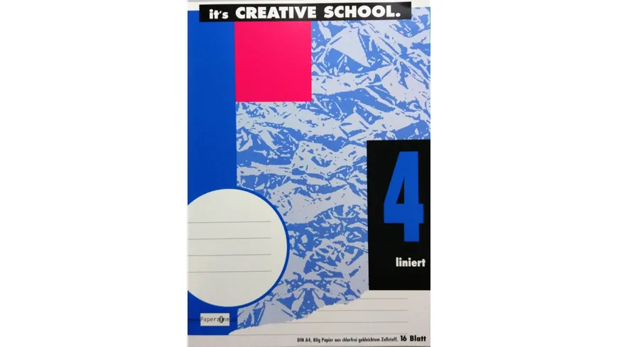 PAPERZONE Heft A4 Lineatur 4 16 Blatt