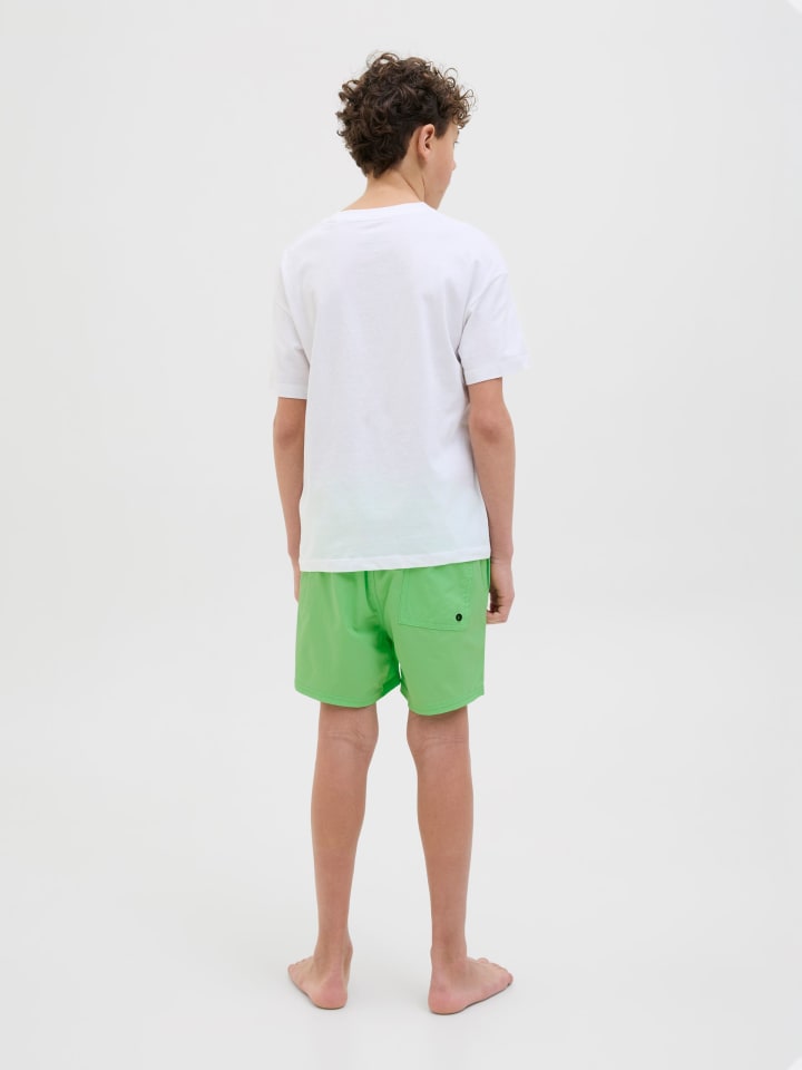 JACK & JONES Junior Badeshorts  JPSTMAUI JJSWIM DOUBLE LOGO JNR in summer green günstig kaufen