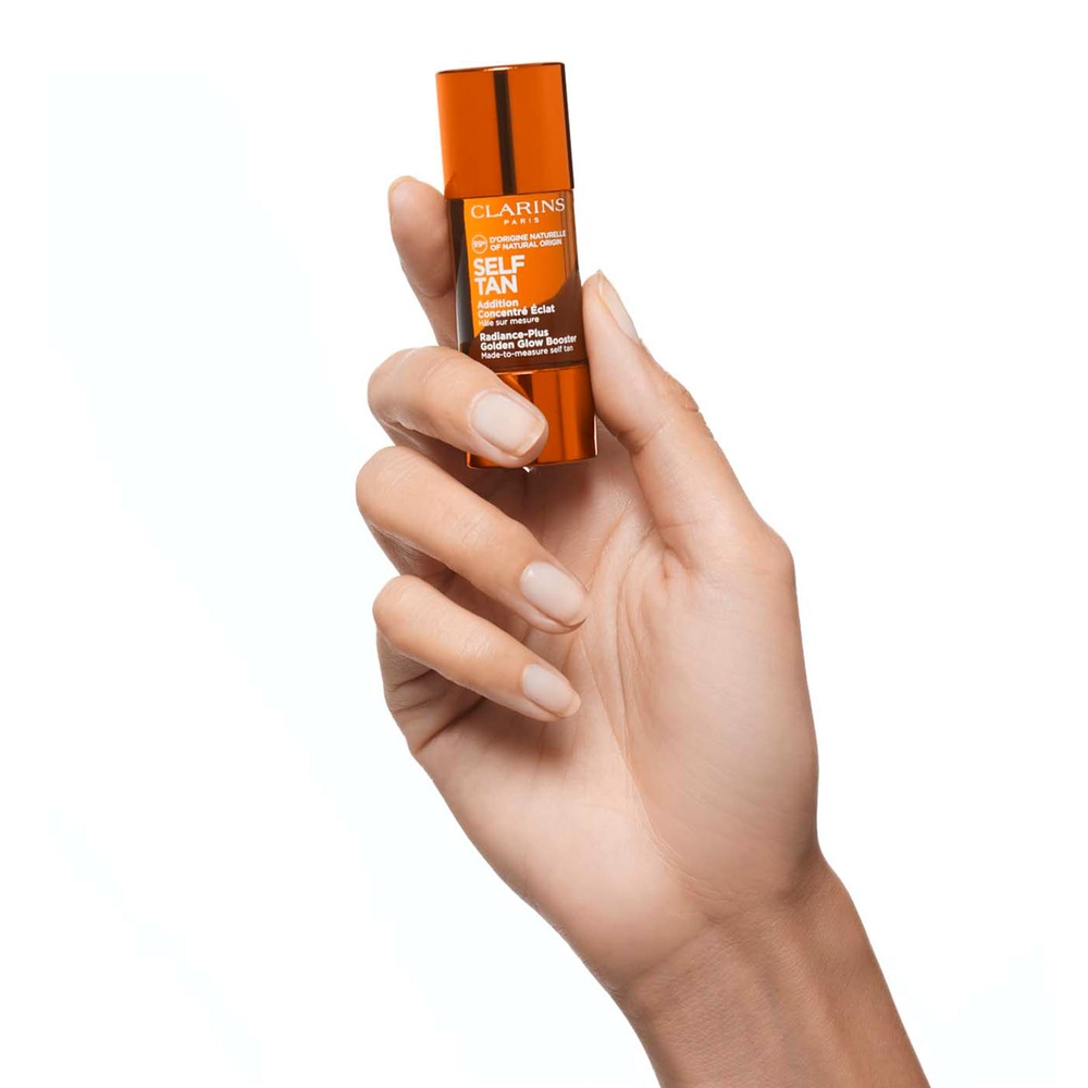 Clarins Self Tan Addition Concentré Eclat Visage Auto-Bronzant 99% d'ingrédients d'origine naturelle