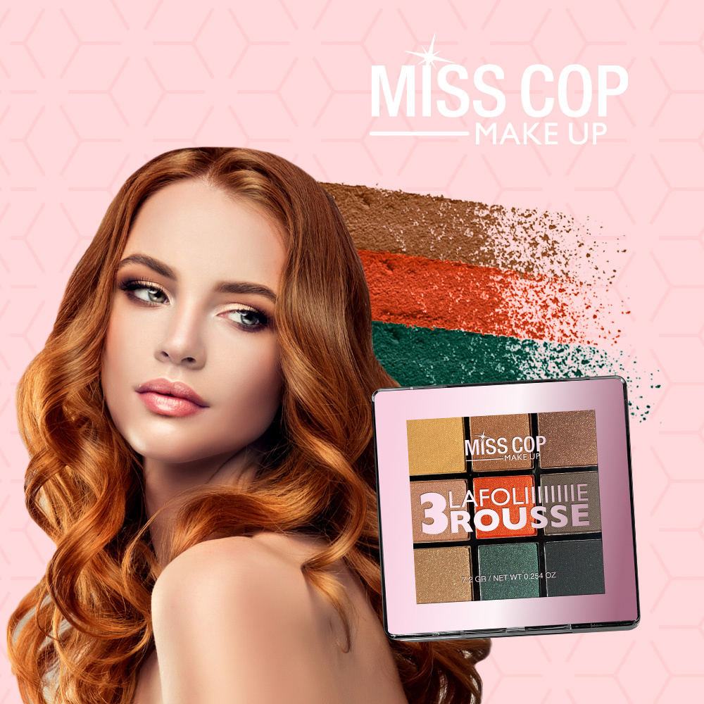 miss cop Nuancier N°3 Rousse Coffret maquillage