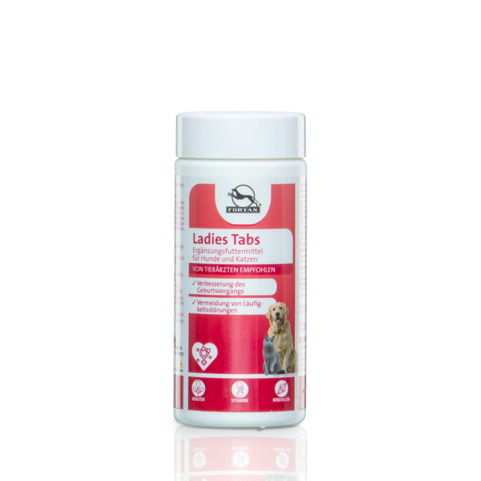 Fortan Ergänzungsfutter & Aufzucht Fortan Ladies Tabs mit Himbeerblätter-Extrakt 90 g