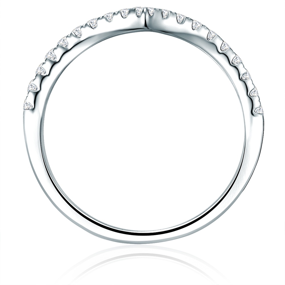 Trilani Bague en argent Argent sterling Oxyde de zirconium (CZ) en Argent Bague