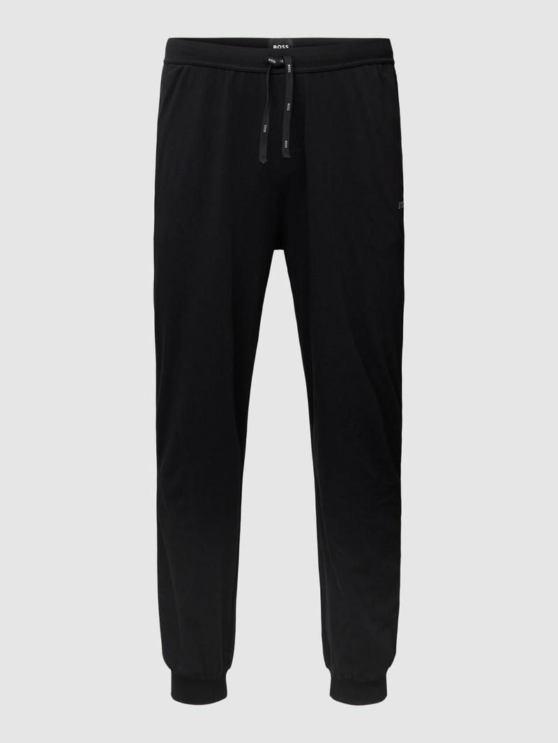 PLUS SIZE Sweatpants mit Logo-Stitching in schwarz
