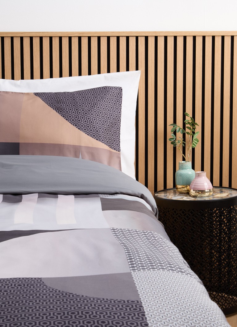 BeddingHouse Dutch Design Robbinson Grey duvet cover made of organic cotton satin 220TC - includes pillowcase