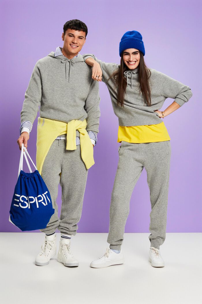 Unisex Strick-Jogginghose aus Wolle und Kaschmir