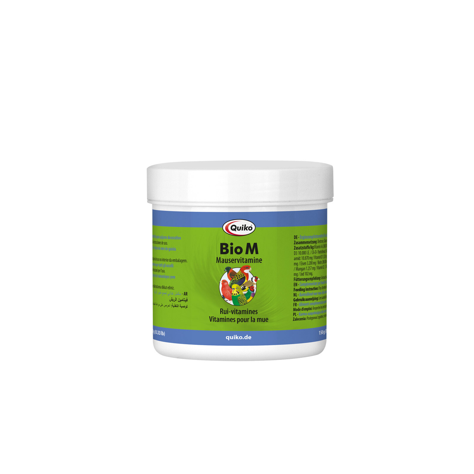 Quiko Ergänzungsfutter Quiko Bio-M Mauser Vitamin 150 g